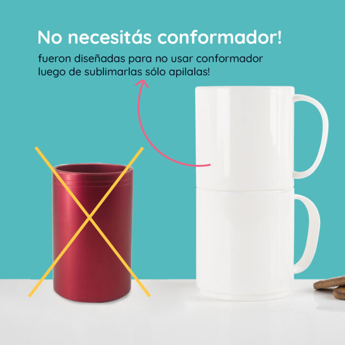 Taza Sublimable Workat Asa Común - Imagen 2